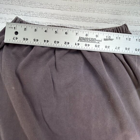 Vintage 90s Blue Fish Maxi Skirt Hand Printed Organic Cotton Dark Gray Side Slit - Picture 5 of 9